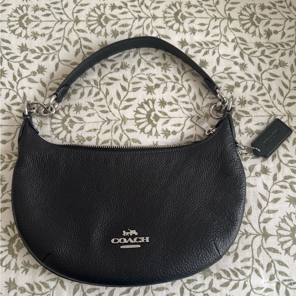 Coach Black Leather Shoulder Bag